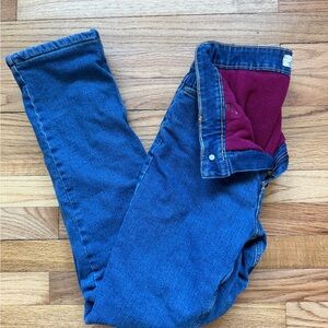 VTG Flannel Lined Blue Mountain Women's Jeans Size 4(waist 27)